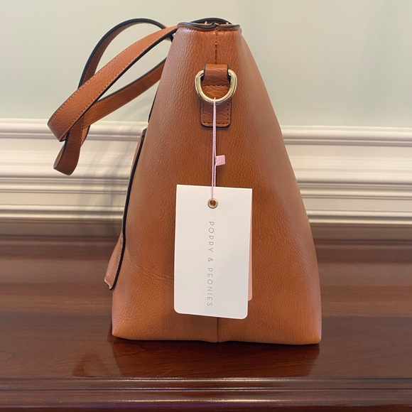 Poppy & Peonies GO-GETTER TOTE COGNAC - Picture 3 of 9